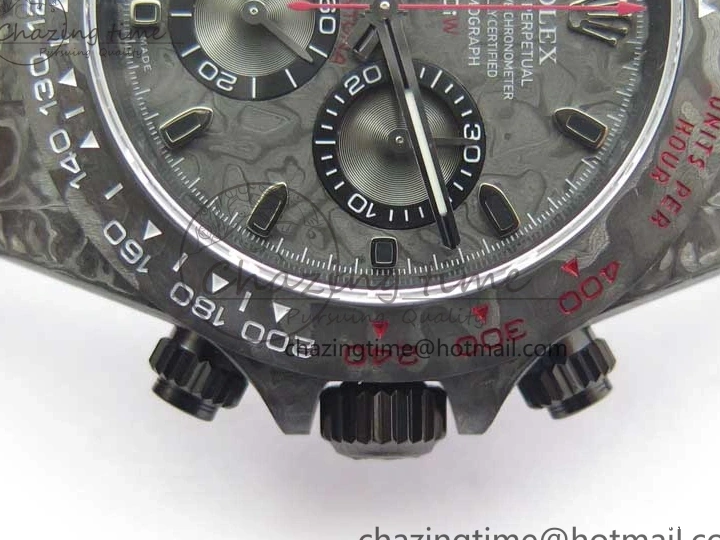 MiroTime 0124 Stretchable Daytona DIW All Black Carbon Noob 1:1 Best Edition Black Dial on Black Nylon Strap SA 2582